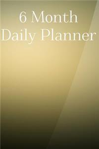 6 Month Daily Planner Gold