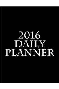 2016 Daily Planner - Black Cover
