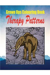 Grown Ups Colouring Book Therapy Patterns Mandalas