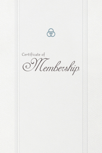 Church Membership Folded Certificate (Pkg 6)