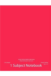 French Ruled Notebook