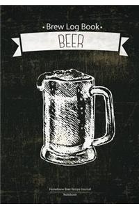 Brew Log Book - Homebrew Beer Recipe Journal