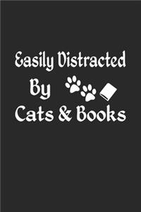 Easily Distracted By Cats & Books