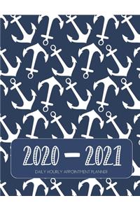 Daily Planner 2020-2021 Navy Anchor 15 Months Gratitude Hourly Appointment Calendar
