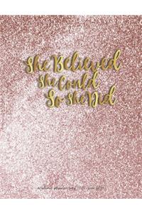 She Believed She Could So She Did Academic Planner July 2020-June 2021