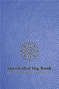Survivalist logbook for the outdoor adventurer