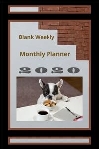 Blank Weekly Monthly Planner 2020