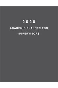2020 Academic Planner For Supervisors