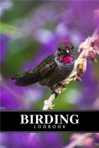 Birding Bird Watching Ornithology Log Book Journal Notebook Diary - Paradise Humming Bird