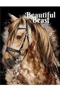 Beautiful Beast Just a Girl That Loves Stallions Journal