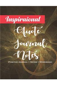 Inspirational Quote Journal Notes
