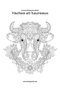 Livre de coloriage pour adultes Vaches et taureaux 1