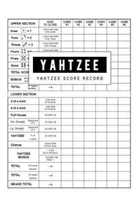 Yahtzee Score Record