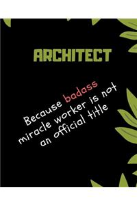 ARCHITECT Because Badass Miracle Worker Is Not An Official Title
