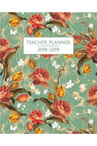 Floral Teacher Planner 2018-2019