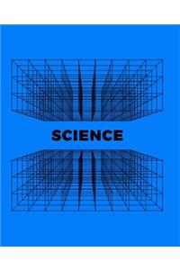 Blue Science Abstract Notebook