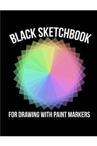 Black Sketchbook for Drawing with Paint Markers