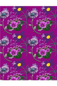Purple Floral Notebook
