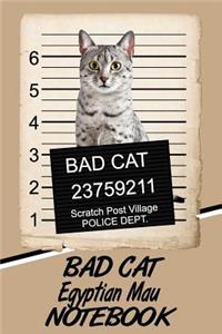 Bad Cat Egyptian Mau Notebook