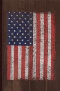 Distressed Us Flag Journal Notebook