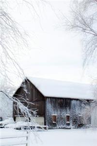 Snowy Winter Barn