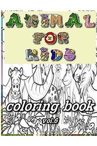 6: Animal for Kids Coloring Book