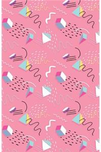 Bullet Journal Abstract Squiggles and Shapes Pink
