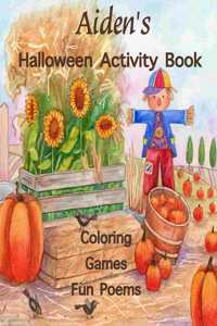 Aiden's Halloween Activity Book