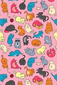 Journal Notebook For Cat Lovers Fun Cat Pattern 8