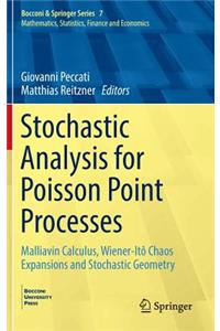 Stochastic Analysis for Poisson Point Processes