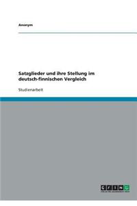 Satzglieder Und Ihre Stellung Im Deutsch-Finnischen Vergleich