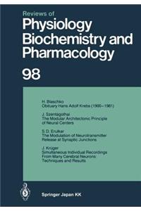 Reviews of Physiology, Biochemistry and Pharmacology