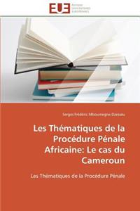 Les Thématiques de la Procédure Pénale Africaine