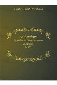 Authenticum Novellarum Constitutionum Iustiniani Part 1