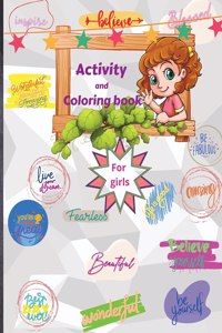 Coloring and Activity Book for Girls