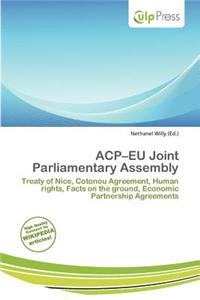 Acp-Eu Joint Parliamentary Assembly