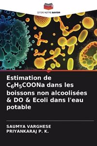 Estimation de C6H5COONa dans les boissons non alcoolisées & DO & Ecoli dans l'eau potable