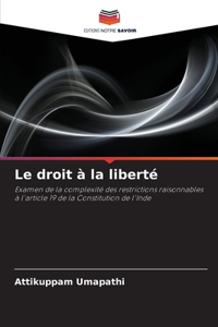 Le droit à la liberté