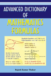 Advanced Dictionary of Mathematics Formulas