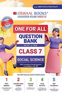 Oswaal One For All Question Bank NCERT & CBSE, Class-7 Social Science (For 2023-24 Exam)