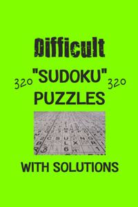 Difficult 320 Sudoku Puzzles with solutions