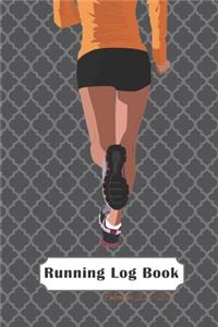 Running Log Book with calendar 2020-2021