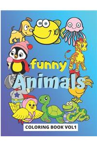 Funny Animals Coloring Book