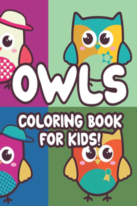 Owls Coloring Book For Kids