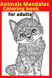 Animals Mandalas Coloring book for adults