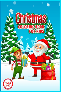 Christmas coloring book for kids ages 2-10