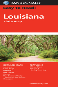 Rand McNally Easy to Read! Louisiana State Map