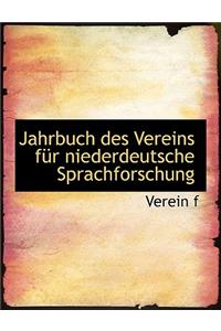 Jahrbuch Des Vereins Fa1/4r Niederdeutsche Sprachforschung