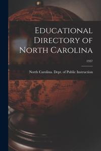 Educational Directory of North Carolina; 1937