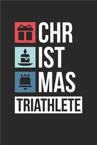 Christmas Notebook 'Christmas Triathlete' - Funny Christmas Triathlete Funny Christmas Gift Idea - Christmas Journal